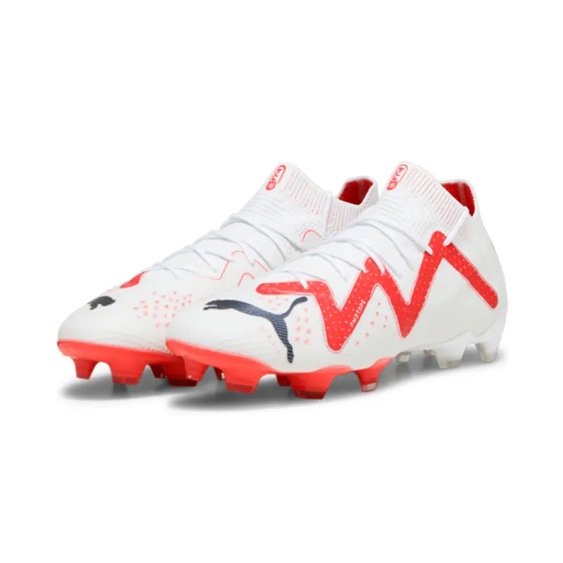 PUMA Future Ultimate FG/AG (White/Pink) detailed product view 107355 01 24358 PUMA Future Ultimate FG/AG (White/Pink) pictured from the main product perspective