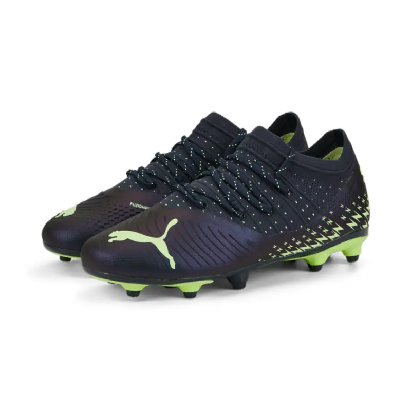 PUMA Future Z 2.4 FG/AG Jr (Navy/Yellow) product showcase 107009 01 24376 main product photograph of PUMA Future Z 2.4 FG/AG Jr (Navy/Yellow)