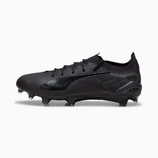 main product photograph of Puma Ultra 5 Ultimate FG Black / Silver