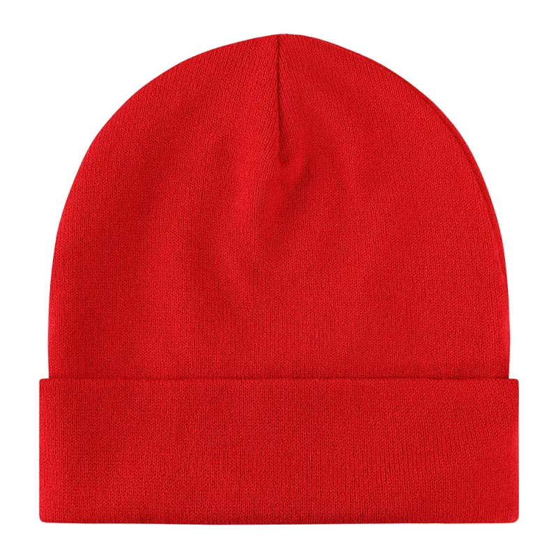 RBL Beanie Hat Red shown in a clear gallery product view