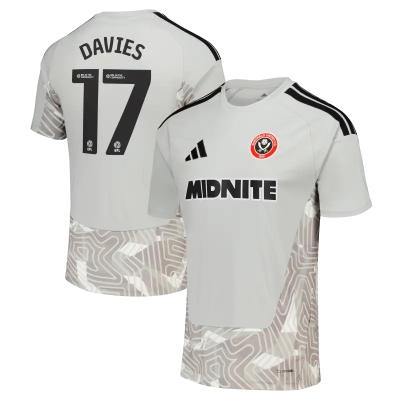 Sheffield United Adidas Home Goalkeeper Shirt 2026 27 Mens With Davies 17 Printing merchandise view 204779996 17 27373