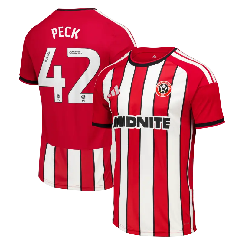 Sheffield United Adidas Home Shirt 2026 27 Mens With Peck 42 Printing product showcase 204779951 42 27808