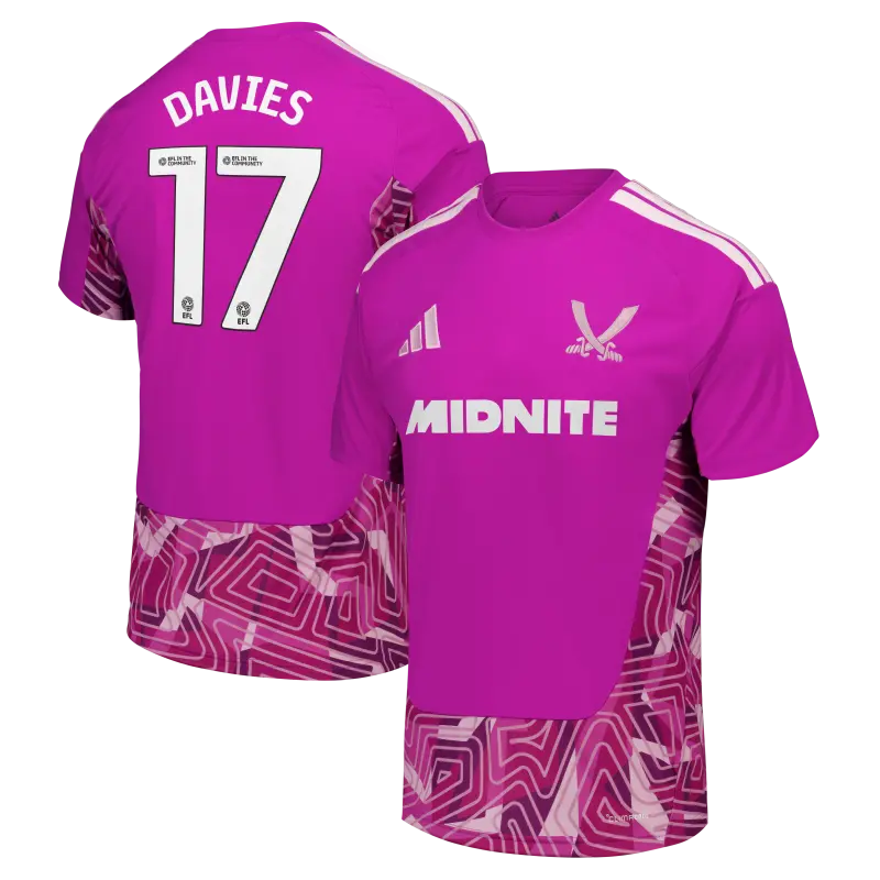 Sheffield United Adidas Third Goalkeeper Shirt 2026 27 Mens With Davies 17 Printing product presentation 204780347 17 28124