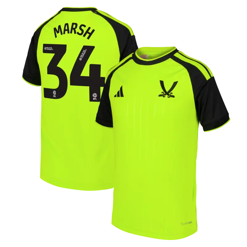 Sheffield United Adidas Third Shirt 2026 27 Kids With Marsh 34 Printing visual reference 204780346 34 28324