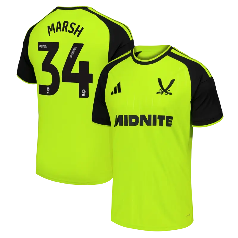 Sheffield United Adidas Third Shirt 2026 27 Mens With Marsh 34 Printing featured item view 204780305 34 28524