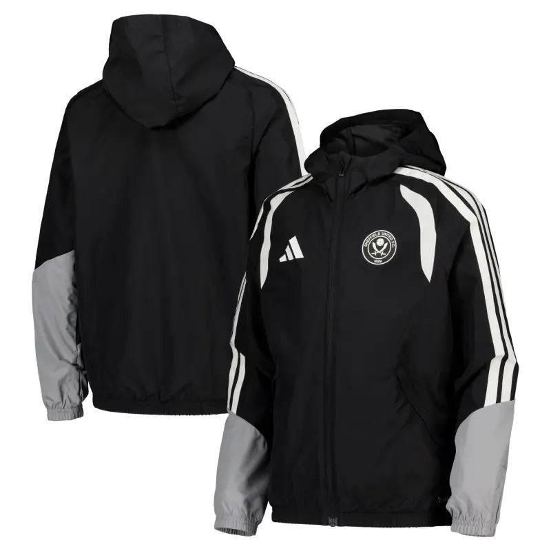 Sheffield United Adidas Training All Weather Jacket Black Kids featured item view 204514742 28709