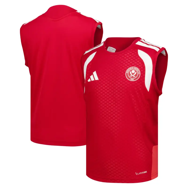 Sheffield United Adidas Training Sleeveless Jersey Red Kids merchandise view 204514758 28886