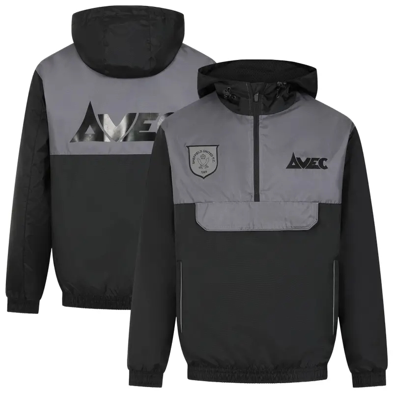 Sheffield United Avec Retro Blackout Cagoule Black Mens product image 204513851 28942