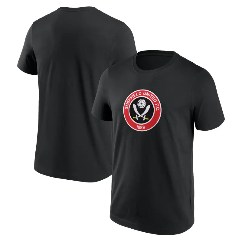 Sheffield United Core T Shirt Black Mens style image 205095215 29062