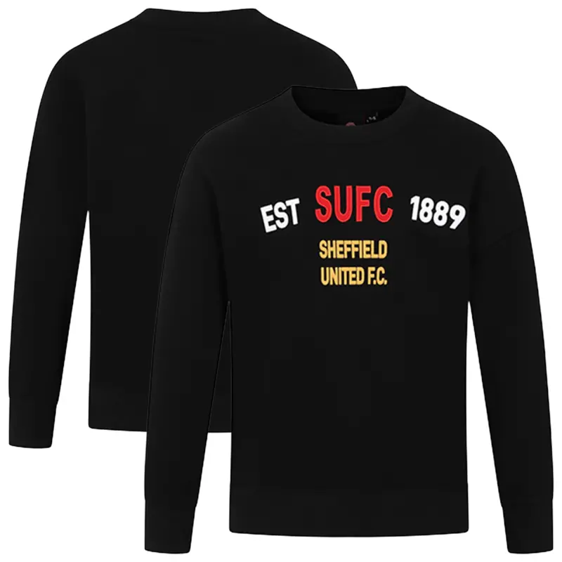 Sheffield United Est 1889 Sweat Black Kids product showcase 204521379 29174