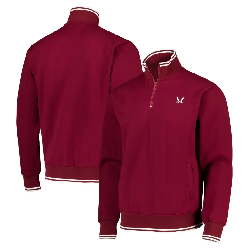 Sheffield United Sword Club 1/4 Zip Burgundy Mens collection image 204657684 29345