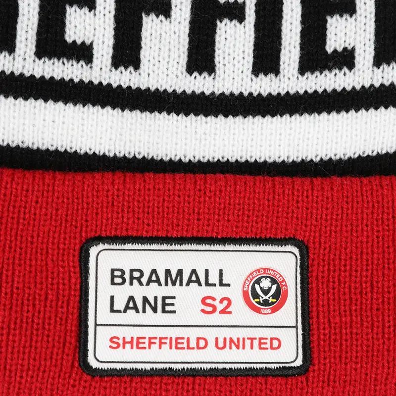 Street Sign Bobble Hat shown in a clear gallery product view