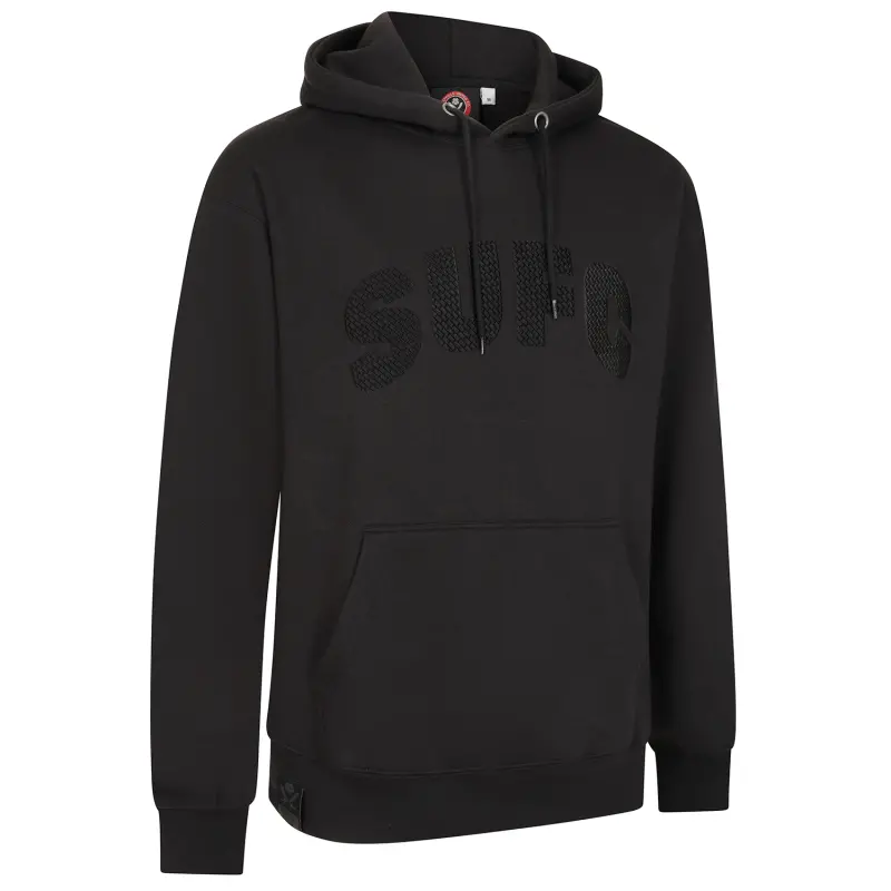 SUFC Premium Hoody shown in a clear gallery product view