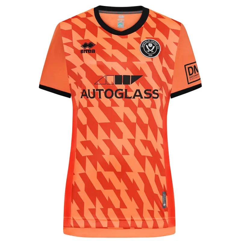Detailed main view of SUFC Women Fit Orange GK Shirt S/S 24/25 With Custom Printing