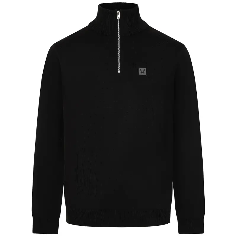 Detailed main view of Sword 1/4 Zip Sweat Black