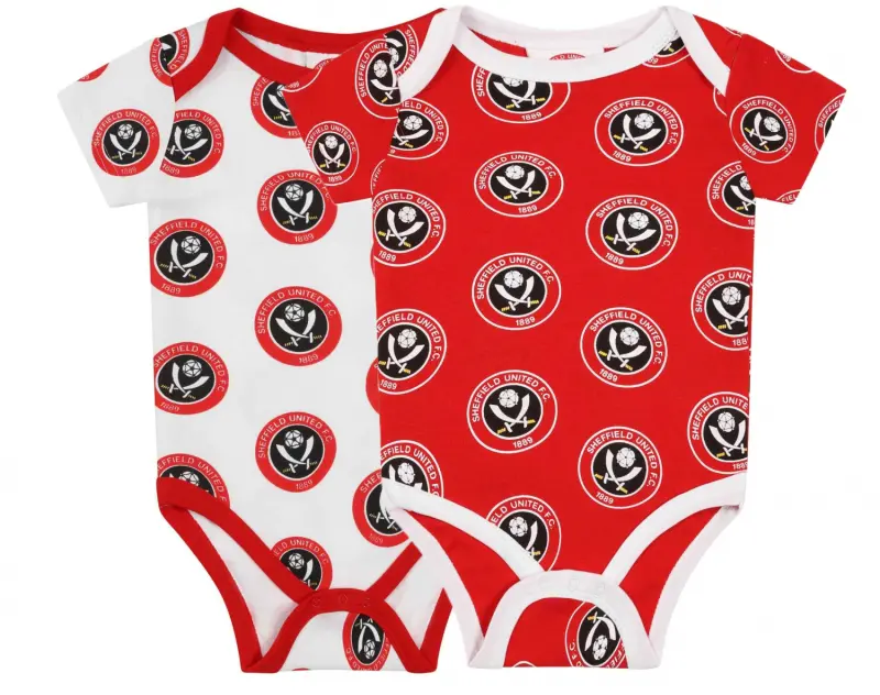Twin Pack Crest Bodysuit R/W pictured from the main product perspective