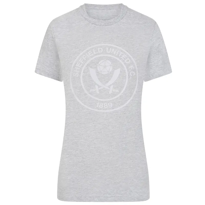 Women Sheffield United Crest Tee Grey featured in this main product image