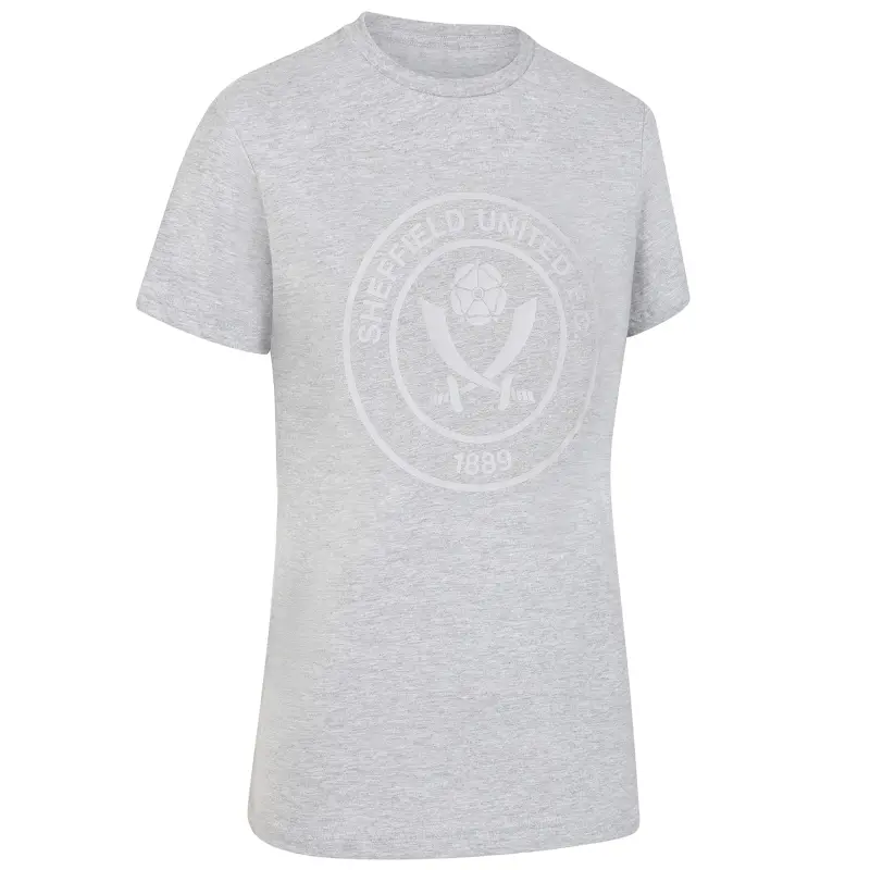 Women Sheffield United Crest Tee Grey pictured from the gallery product perspective